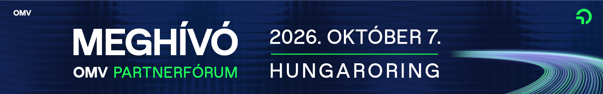 OMV Partnerfórum 2026 meghívó – 2026. október 7., Hungaroring
